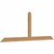 Ekena Millwork Portland Timber Gable Bracket, Western Red Cedar, 108"W x 40"H x 1 1/2"D x 5 1/2"F, 9/12 Pitch GBW108X40X0206POR00SWR - alternate 2